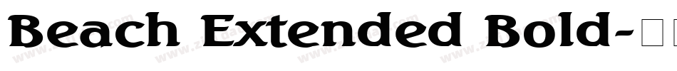 Beach Extended Bold字体转换